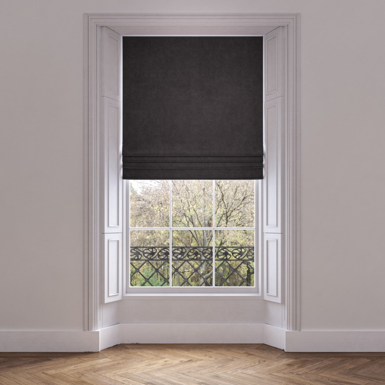 roman blind cosmos charcoal plain lifestyle 1