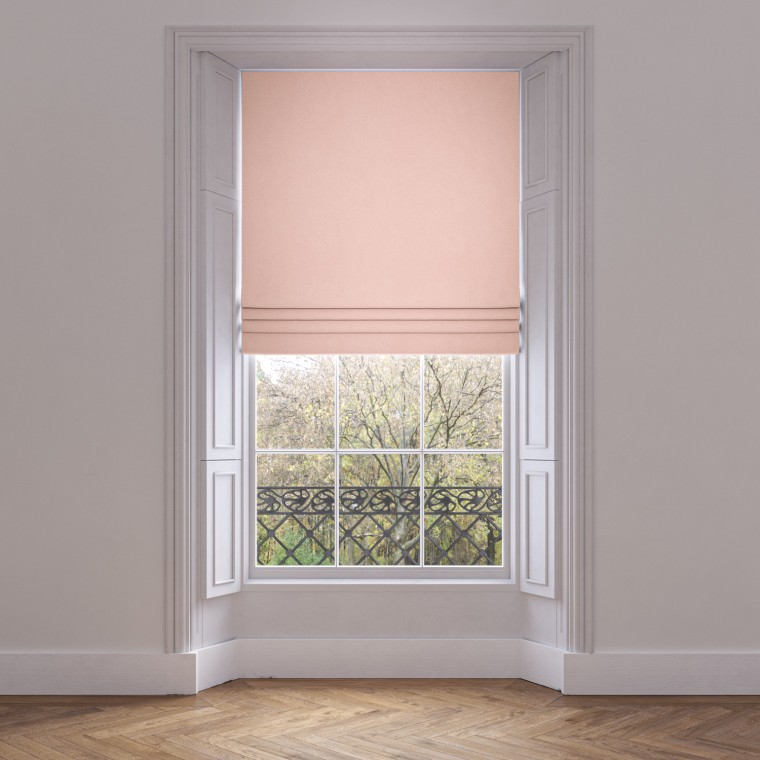 roman blind larah rose plain lifestyle 1