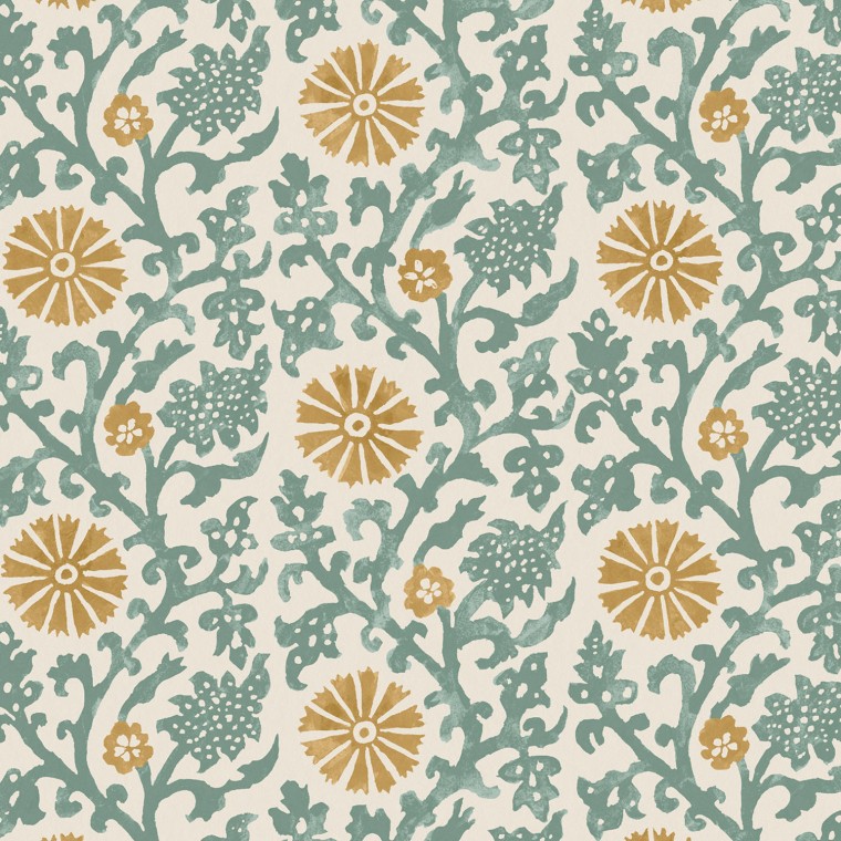 Mevlana Teal Wallpaper