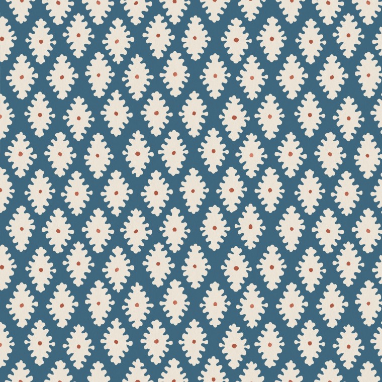 Sana Indigo Wallpaper