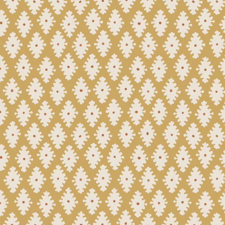 Sana Ochre Wallpaper