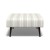 Ombu Footstool Bodo Stripe Charcoal