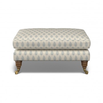 Bliss Footstool Indira Chambray