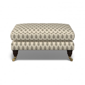 Bliss Footstool Indira Charcoal