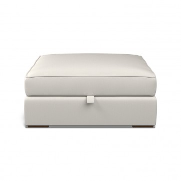 Cloud Storage Footstool Zuri Parchment