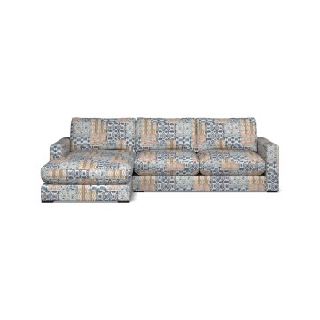 Cloud Chaise Sofa Kantha Indigo