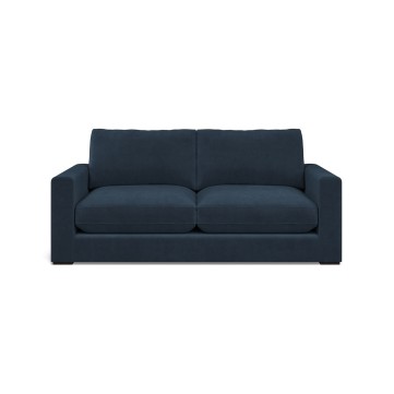 furniture cloud medium sofa cosmos indigo plain front