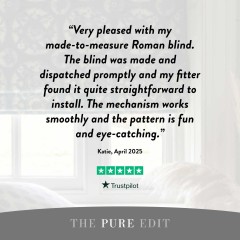 Aline Indigo Roman Blind