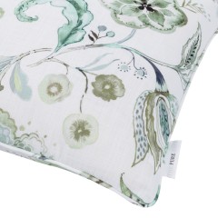 cushion anushka celadon self piped edge detail