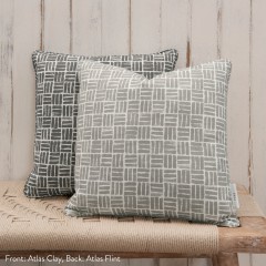 Atlas Clay Printed Cotton Cushion 43cm x 43cm