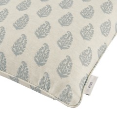 cushion indira chambray self piped edge detail