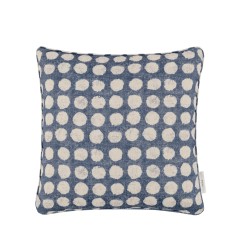 Jebel Indigo Printed Cotton Cushion 43cm x 43cm