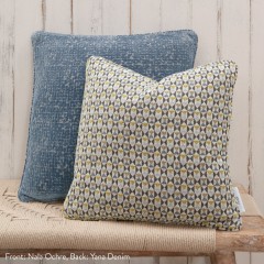 Nala Ochre Woven Cushion 43cm x 43cm