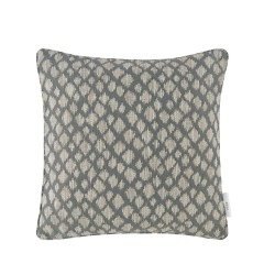 Nia Charcoal Woven Cushion 43cm x 43cm