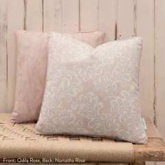 Odila Rose Printed Cotton Cushion 43cm x 43cm