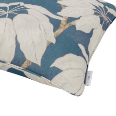 Pondicherry Denim Printed Cotton Cushion 50cm x 50cm