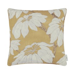 Pondicherry Saffron Printed Cotton Cushion 50cm x 50cm