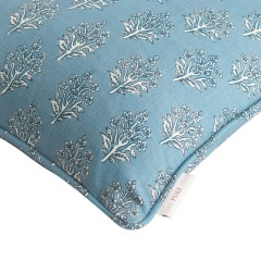 Dabu Chambray Printed Cotton Cushion 43cm x 43cm