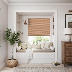 Dabu Ginger Roman Blind Lifestyle