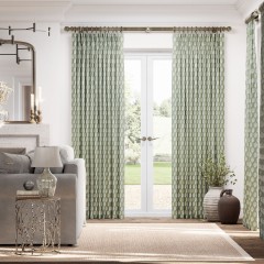 Dabu Olive Curtains