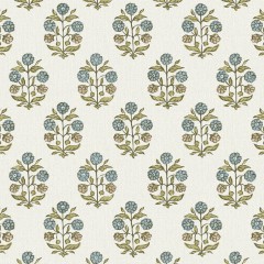 Bagh Blue Printed Cotton Fabric