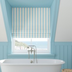 Capri Aqua Roman Blind Lifestyle