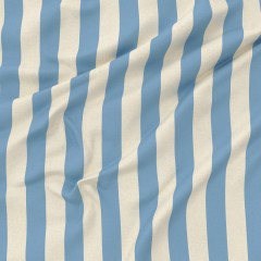 Capri Azure Printed Cotton Fabric