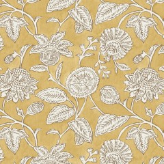Chaitri Honey Curtains Fabric Flat