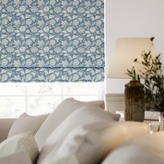 Chaitri Indigo Roman Blind Lifestyle