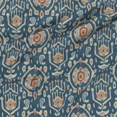 Chapan Indigo Printed Recycled Fabric