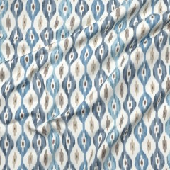 Fergana Chambray Printed Cotton Fabric