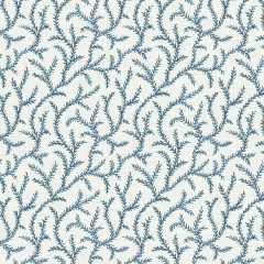 Inaya Indigo Curtains Fabric Flat