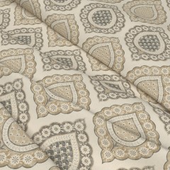 Fabric Indienne Espresso Print Wave