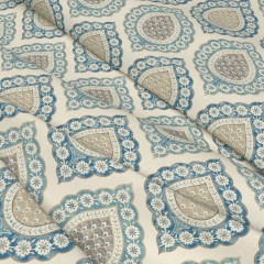 Fabric Indienne Lapis Print Wave