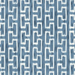 Ipak Indigo Curtains Fabric Flat