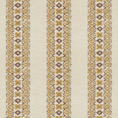 Jalal Ochre Printed Recycled Fabric