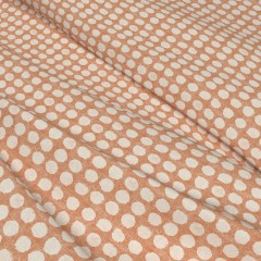 Fabric Jebel Persimmon Print Wave