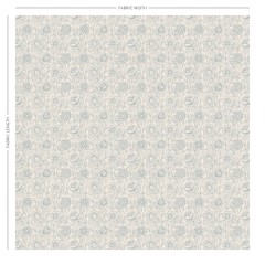 Lotus Sky Printed Cotton Fabric
