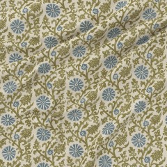 Mevlana Lake Printed Recycled Fabric