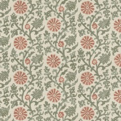 Mevlana Redwood Curtains Fabric Flat