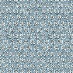 Mudra Blue Curtains Fabric Flat