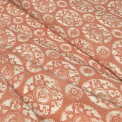 Fabric Nubra Apricot Print Wave