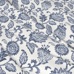 Fabric Palais Indigo Print Wave