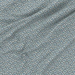 Wadi Indigo Printed Recycled Fabric