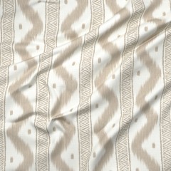 Zena Sand Printed Cotton Fabric