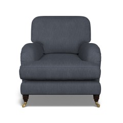 furniture bliss chair amina indigo plain front