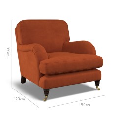 furniture bliss chair cosmos cinnabar plain dimension