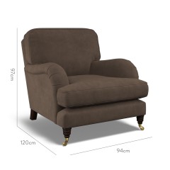 furniture bliss chair cosmos espresso plain dimension