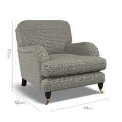 furniture bliss chair desta charcoal weave dimension