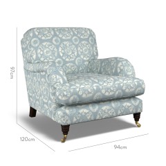 furniture bliss chair nubra denim print dimension